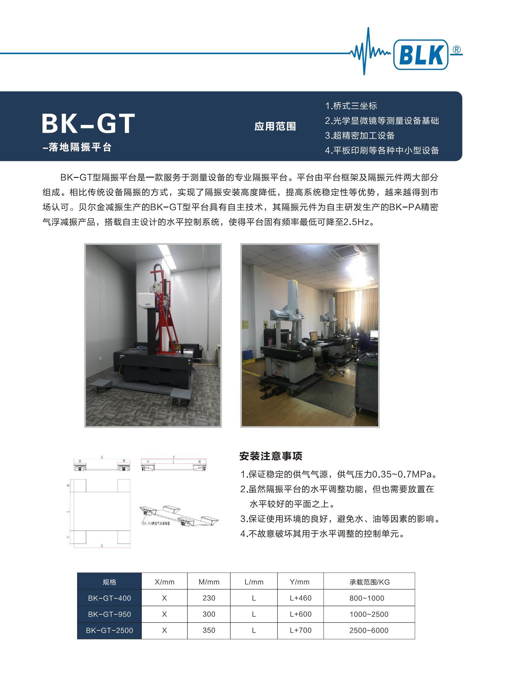 BK-GT-落地隔振平臺
